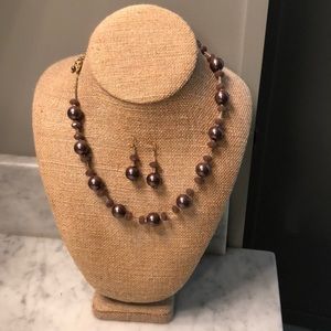 Neckace with matching earrings